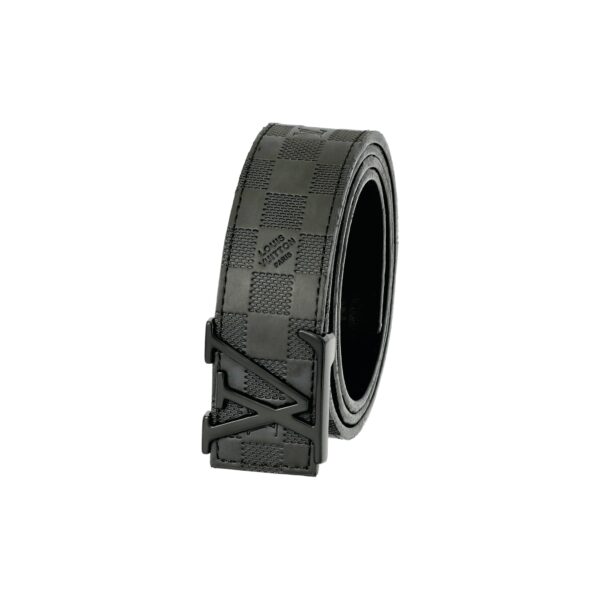 Black Damier Leather Belt - Image 2