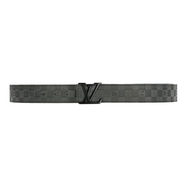 Black Damier Leather Belt