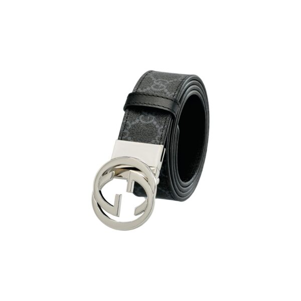 Reversible GG Buckle Leather Belt - Image 2