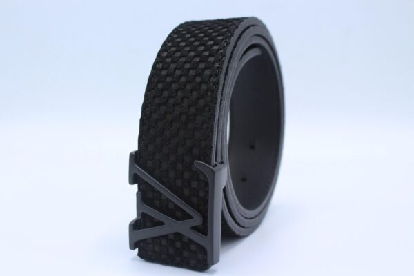 Black Suede Leather Belt - Image 3