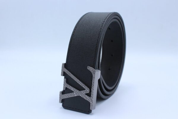 Black Taiga Leather Belt - Image 2