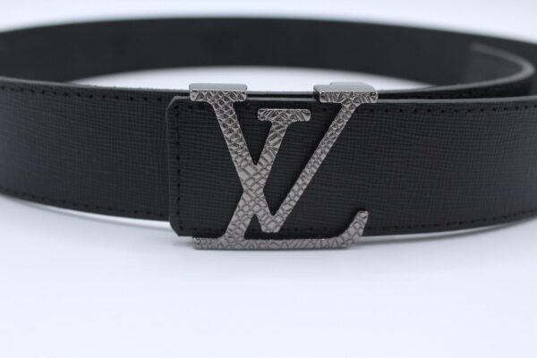 Black Taiga Leather Belt - Image 3