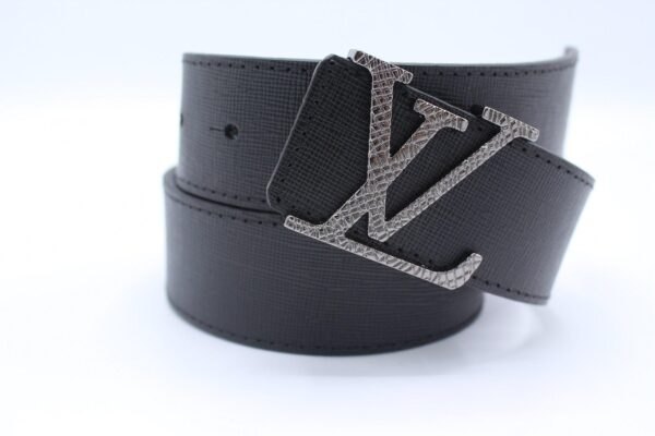 Black Taiga Leather Belt - Image 4