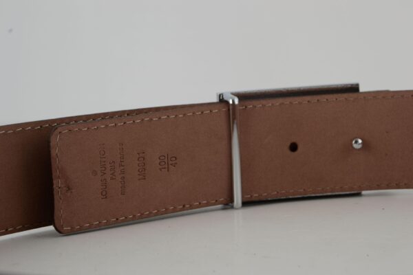 Brown Monogram New Buckle Leather Belt - Image 5