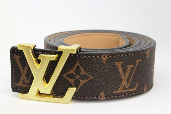 Brown Monogram style Leather Belt Amazing - Image 3