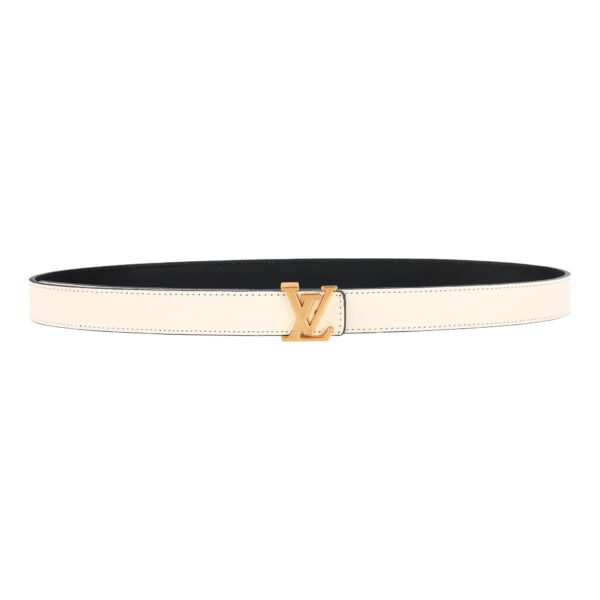 Reversible Beige / Black Leather Belt 25 mm - Image 2