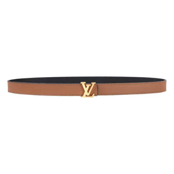 Reversible Brown / Black Leather Belt 25 mm - Image 2