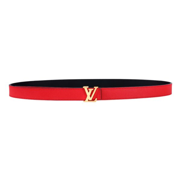 Reversible Red / Black Leather Belt 25 mm - Image 2