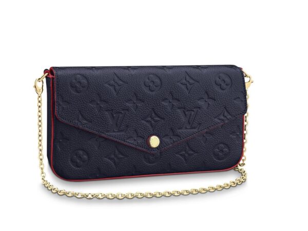 Félicie Pochette Navy Blue Monogram