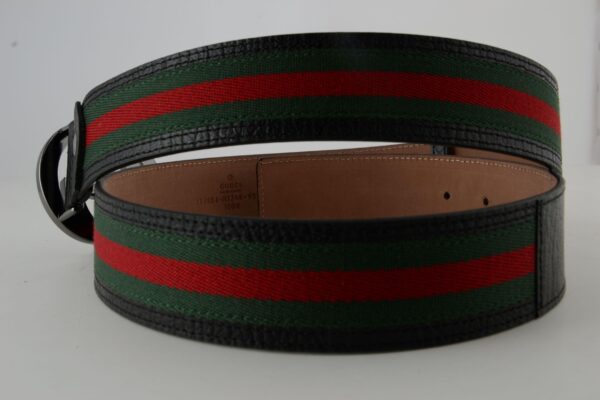 GG Red & Green Stripe Chrominum Buckle - Image 2