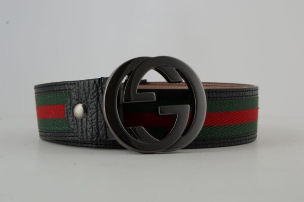 GG Red & Green Stripe Chrominum Buckle - Image 3