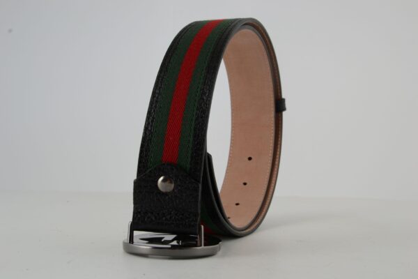 GG Red & Green Stripe Chrominum Buckle - Image 4