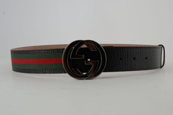 GG Red & Green Stripe Chrominum Buckle - Image 5