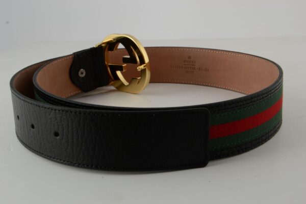 GG Red & Green Stripe Gold Buckle - Image 4