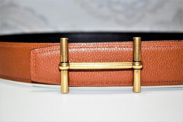 New Reversible Buckle Belt Brown&Black 40 mm - Image 2