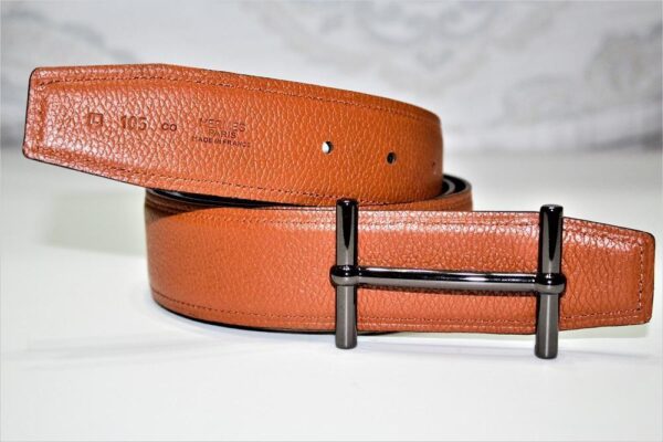 New Reversible Buckle Belt Brown&Black 40 mm - Image 5