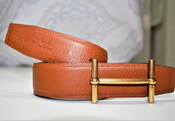 New Reversible Buckle Belt Brown&Black 40 mm - Image 6