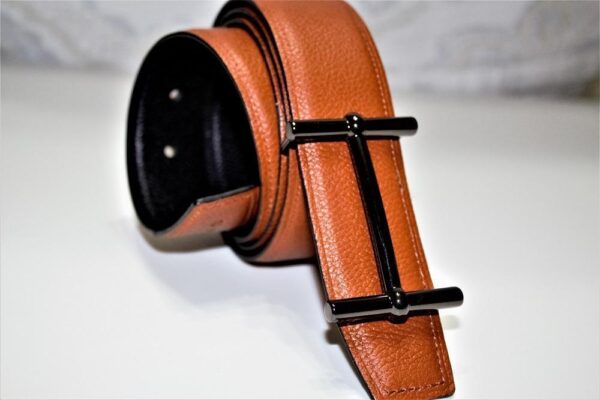 New Reversible Buckle Belt Brown&Black 40 mm - Image 7