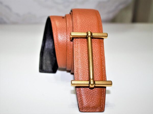 New Reversible Buckle Belt Brown&Black 40 mm - Image 8