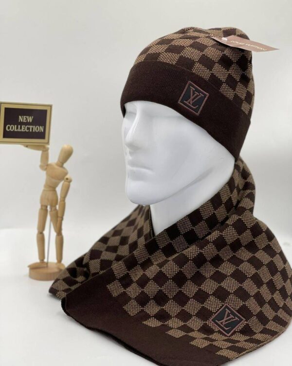 Petit Damier Hat Scarf