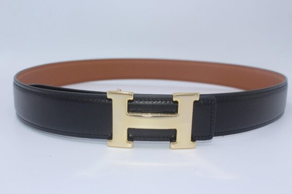 Reversible Buckle Belt Brown&Black 35mm - Image 2