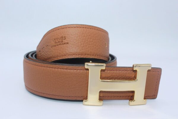 Reversible Buckle Belt Brown&Black 35mm - Image 3