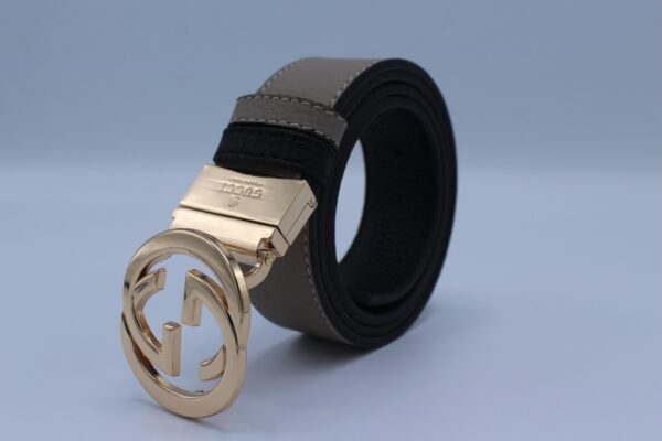 Reversible GG Buckle Leather Belt - Image 10