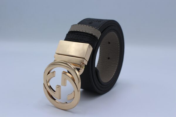 Reversible GG Buckle Leather Belt - Image 11