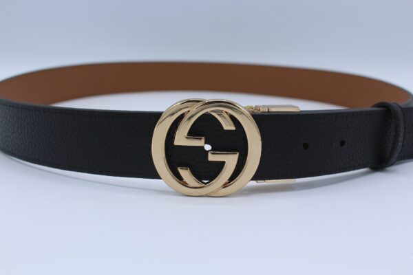 Reversible GG Buckle Leather Belt - Image 13