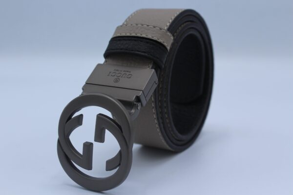 Reversible GG Buckle Leather Belt - Image 17