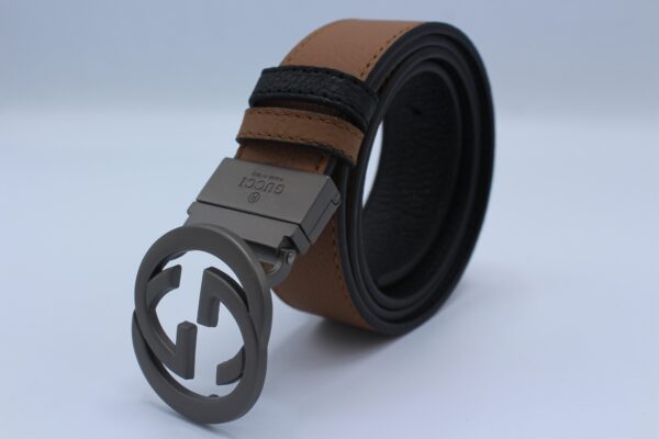 Reversible GG Buckle Leather Belt - Image 19