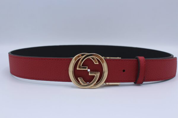 Reversible GG Buckle Leather Belt