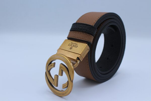 Reversible GG Buckle Leather Belt - Image 22