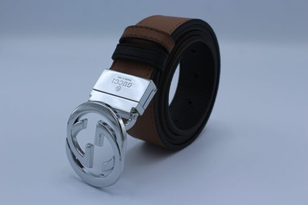 Reversible GG Buckle Leather Belt - Image 24