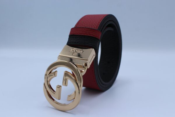 Reversible GG Buckle Leather Belt - Image 4