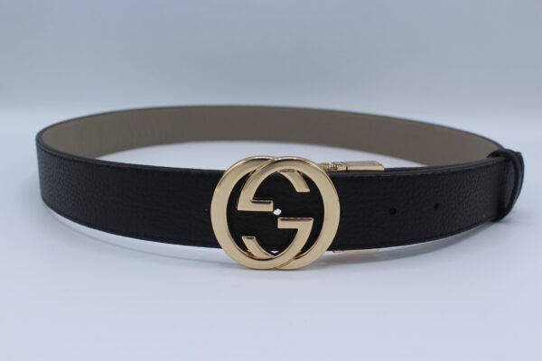 Reversible GG Buckle Leather Belt - Image 8