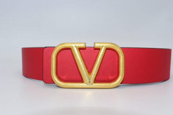 REVERSIBLE V LOGO SIGNATURE BELT IN GLOSSY CALFSKIN 40 MM - Image 4