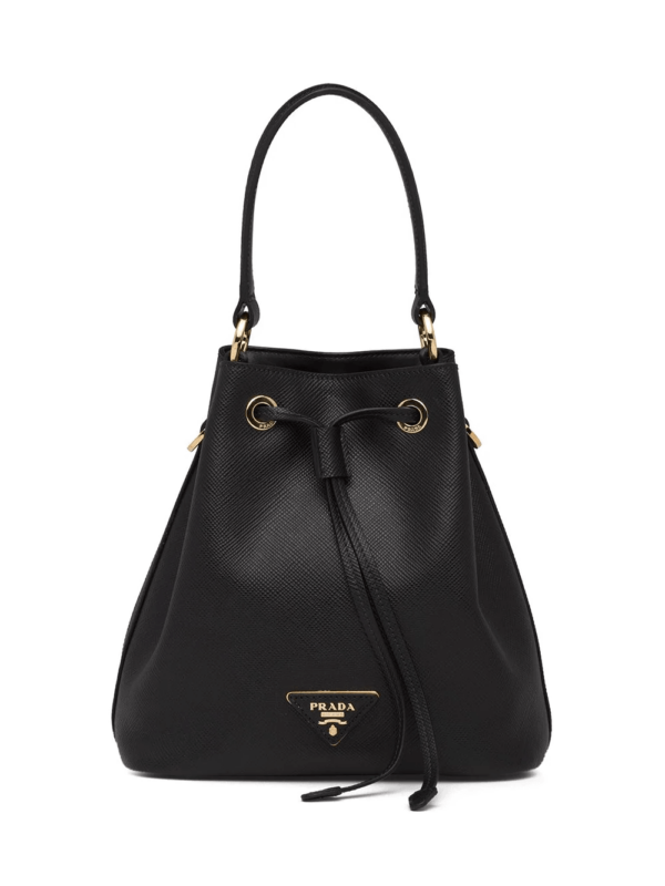 Saffiano Bucket Bag Black