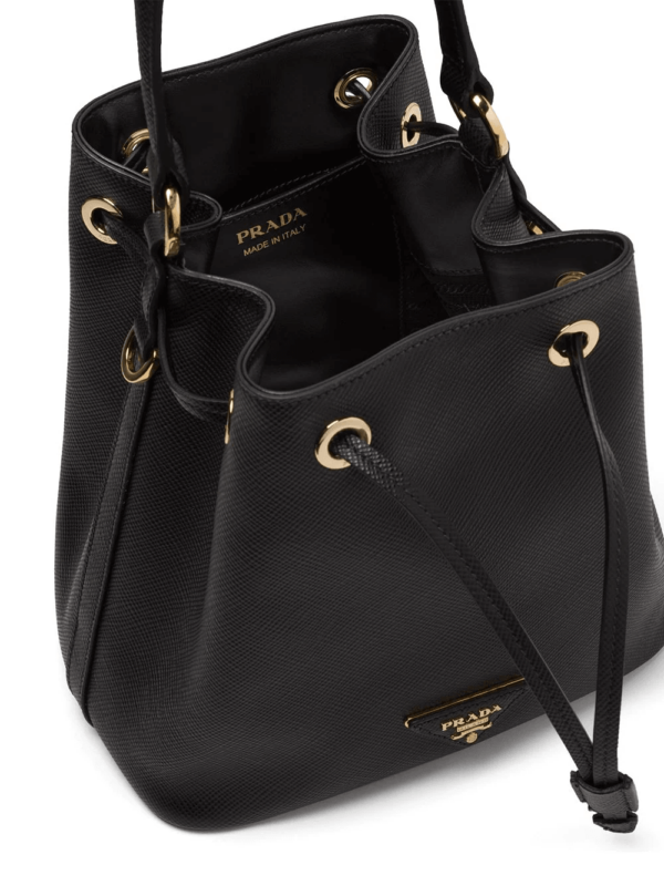 Saffiano Bucket Bag Black - Image 2