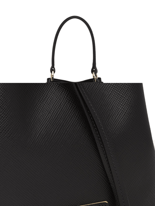 Saffiano Bucket Bag Black - Image 4