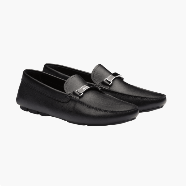 Saffiano Leather Loafers