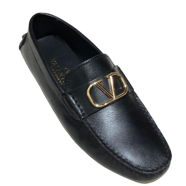 V Buckle Leather Shoe